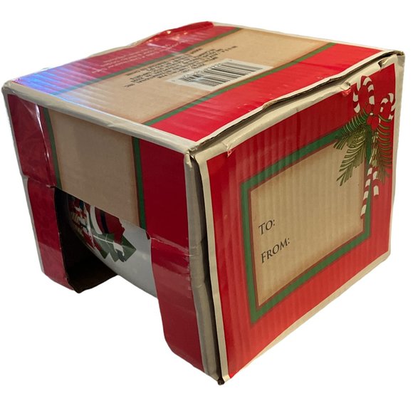 Santa's Toy Sled & Snowman Christmas Hot Chocolate Coffee Mug Ho Ho Ho Pre-Owned - Picture 11 of 12